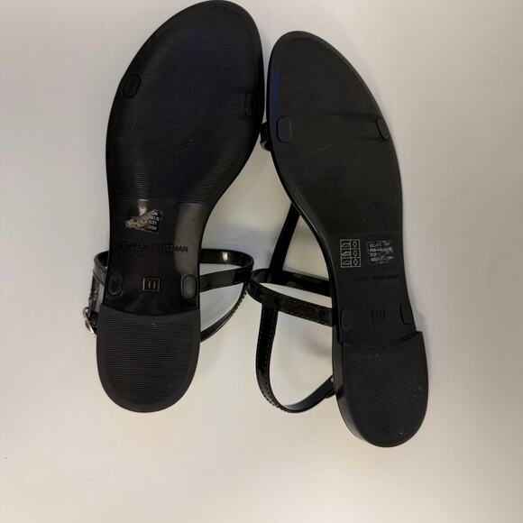 Stuart Weitzman Strappy Patent Leather Sandals Sz 11 - Picture 7 of 8